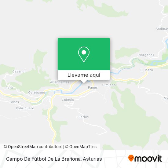 Mapa Campo De Fútbol De La Brañona