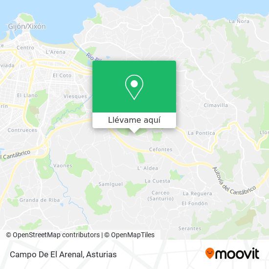 Mapa Campo De El Arenal