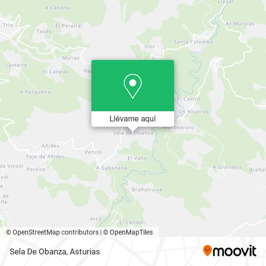 Mapa Sela De Obanza