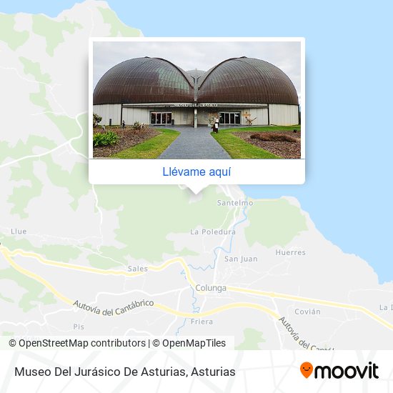 Mapa Museo Del Jurásico De Asturias