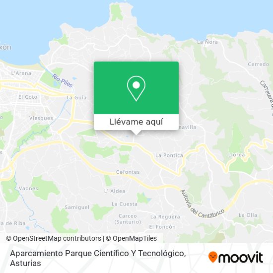 Mapa Aparcamiento Parque Científico Y Tecnológico