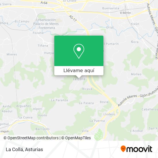 Mapa La Collá