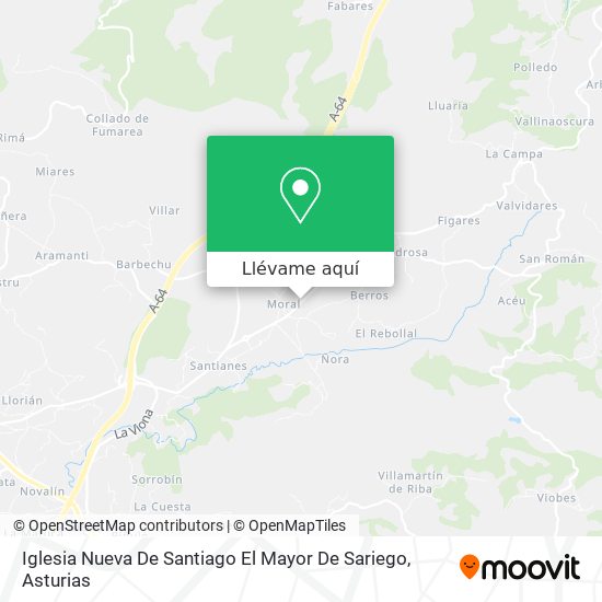 Mapa Iglesia Nueva De Santiago El Mayor De Sariego