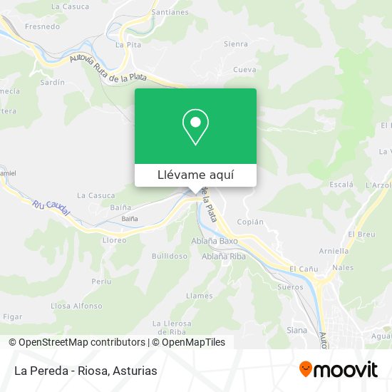 Mapa La Pereda - Riosa