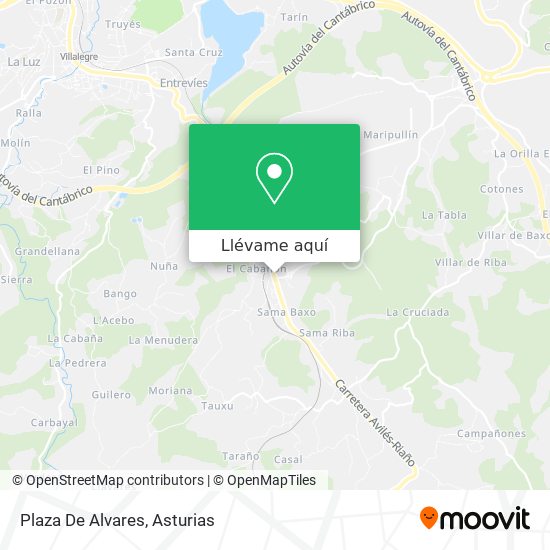 Mapa Plaza De Alvares