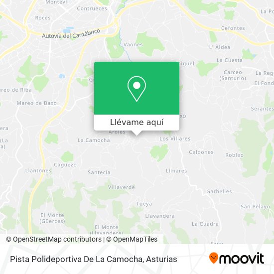 Mapa Pista Polideportiva De La Camocha