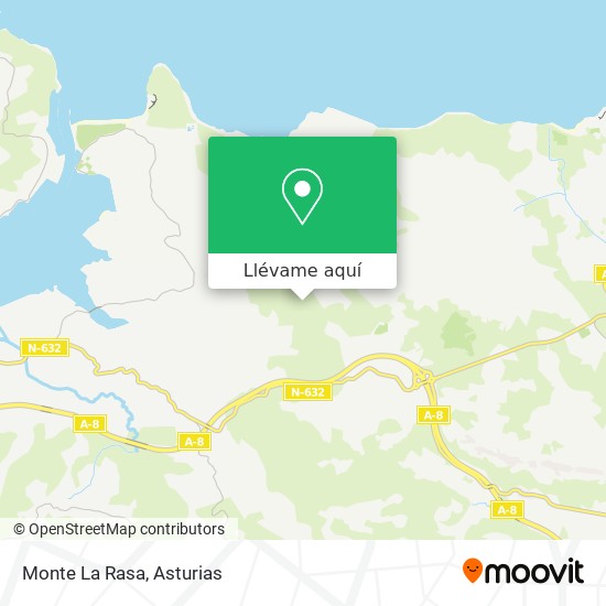 Mapa Monte La Rasa