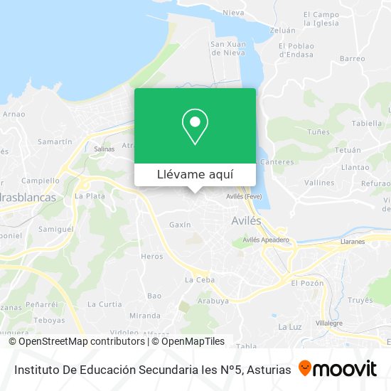 Mapa Instituto De Educación Secundaria Ies Nº5