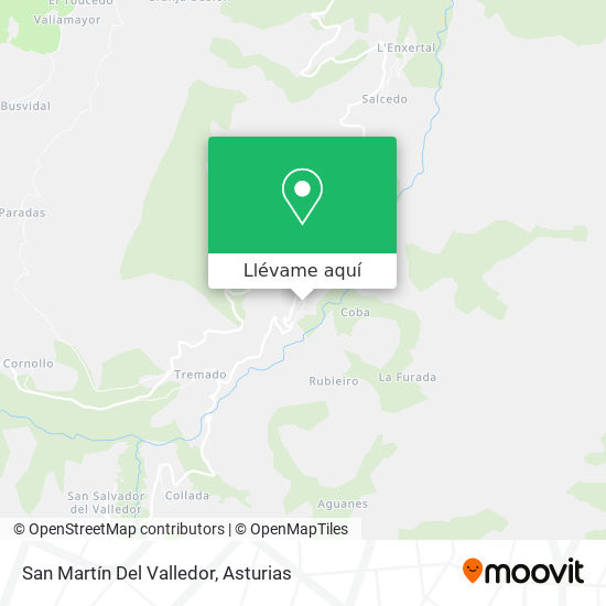 Mapa San Martín Del Valledor