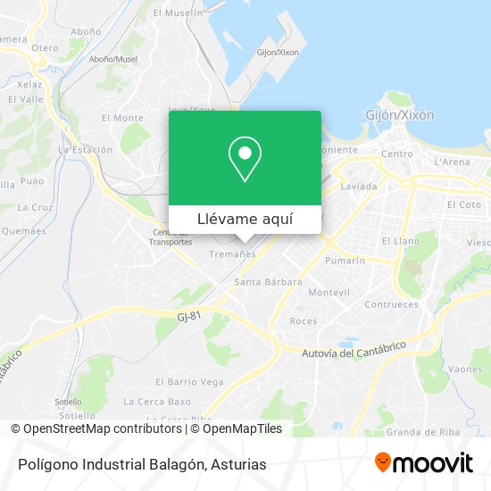 Mapa Polígono Industrial Balagón