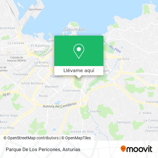 Mapa Parque De Los Pericones