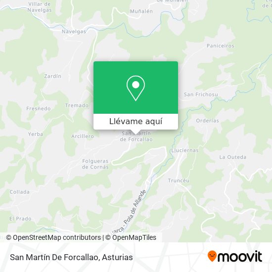 Mapa San Martín De Forcallao