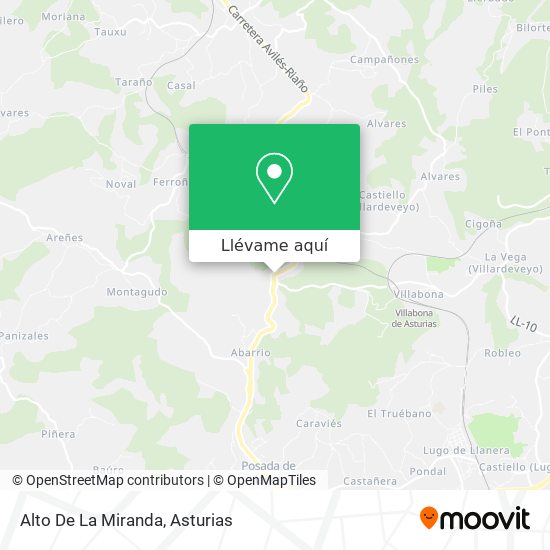 Mapa Alto De La Miranda