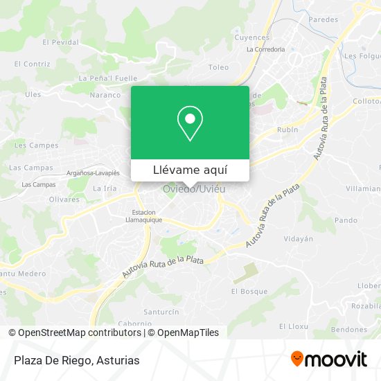 Mapa Plaza De Riego