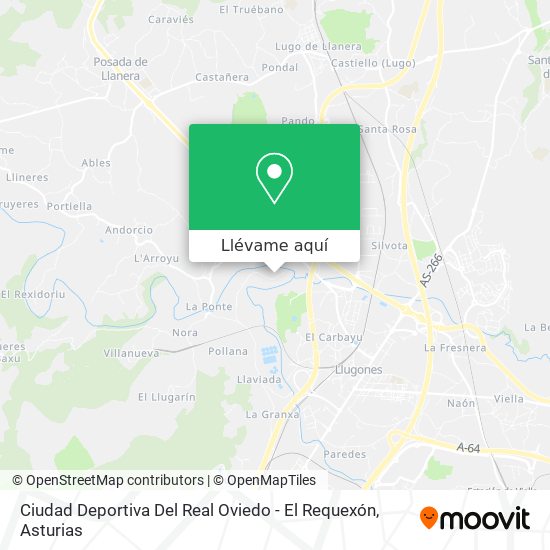 Mapa Ciudad Deportiva Del Real Oviedo - El Requexón