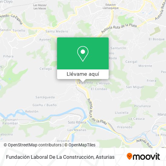 Mapa Fundación Laboral De La Construcción