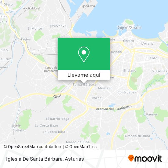 Mapa Iglesia De Santa Bárbara