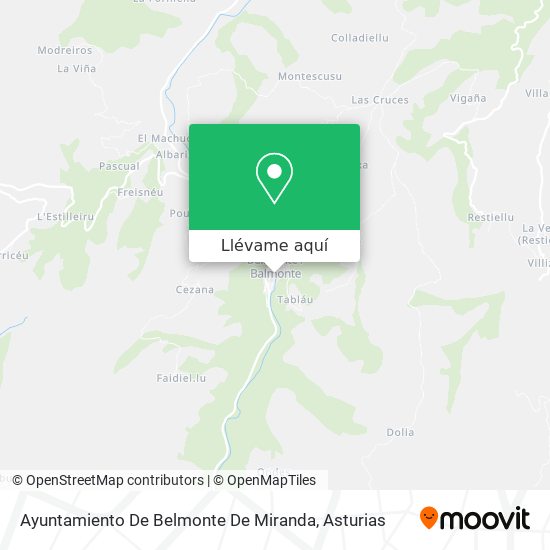 Mapa Ayuntamiento De Belmonte De Miranda