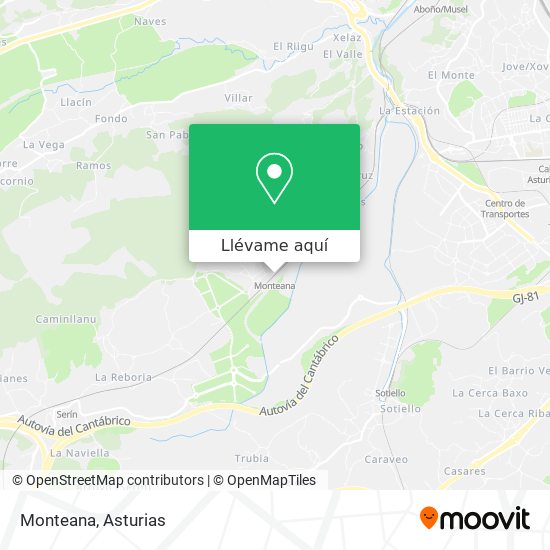 Mapa Monteana