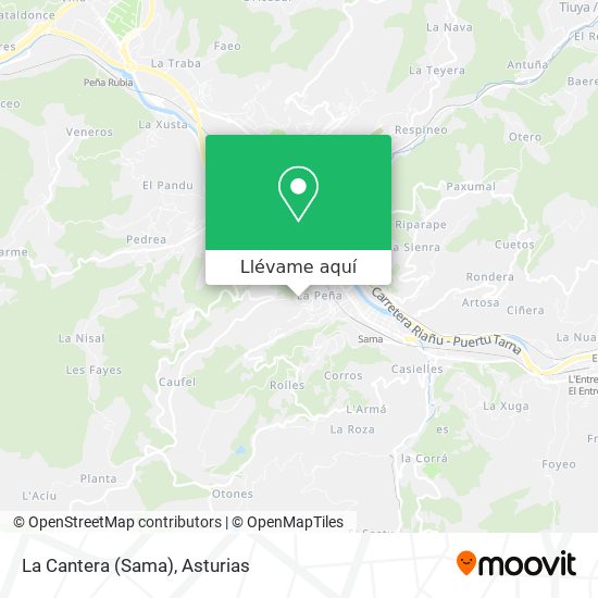 Mapa La Cantera (Sama)