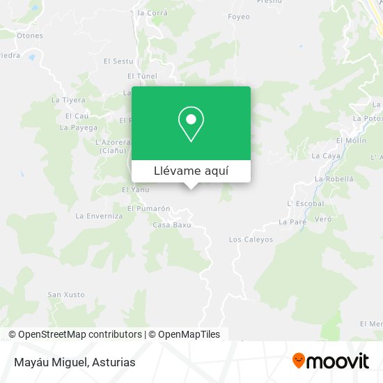 Mapa Mayáu Miguel
