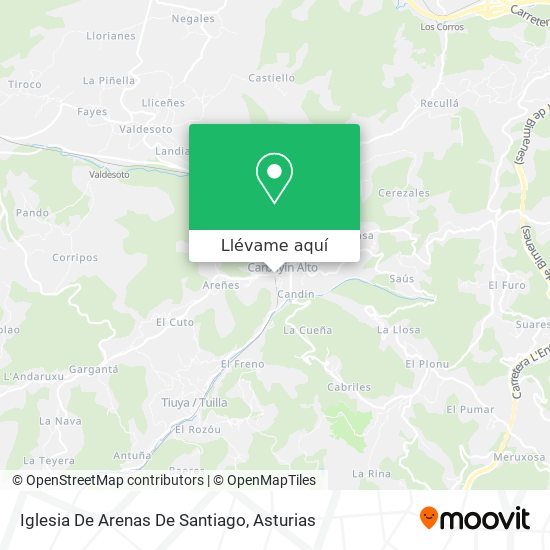 Mapa Iglesia De Arenas De Santiago