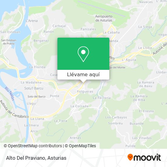 Mapa Alto Del Praviano