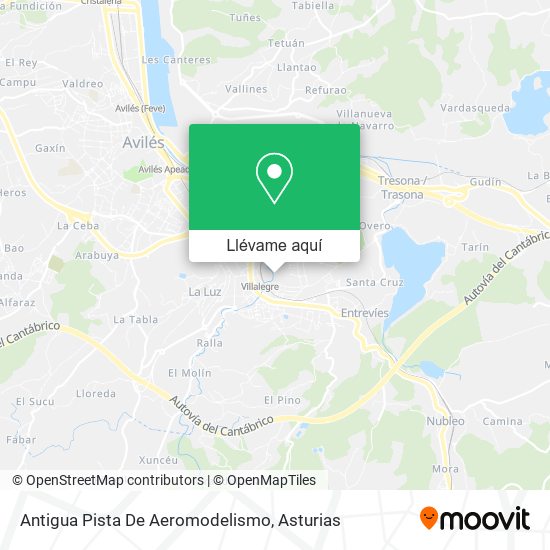 Mapa Antigua Pista De Aeromodelismo