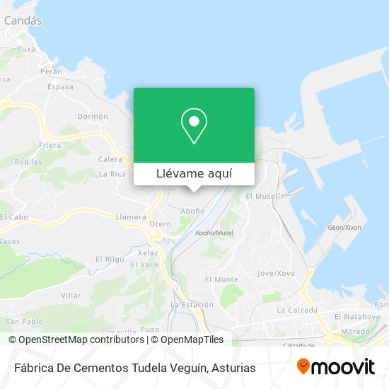 Mapa Fábrica De Cementos Tudela Veguín