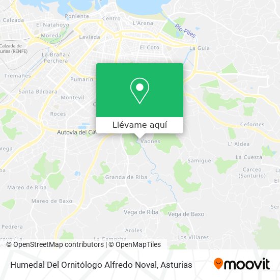 Mapa Humedal Del Ornitólogo Alfredo Noval