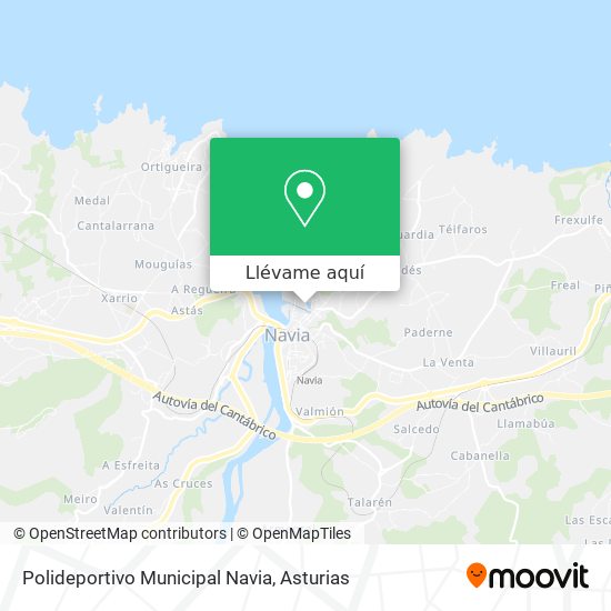 Mapa Polideportivo Municipal Navia