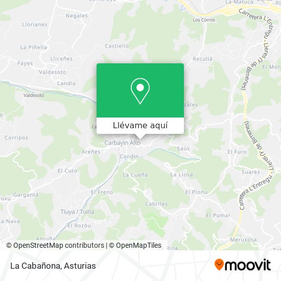 Mapa La Cabañona