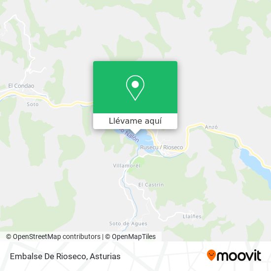 Mapa Embalse De Rioseco