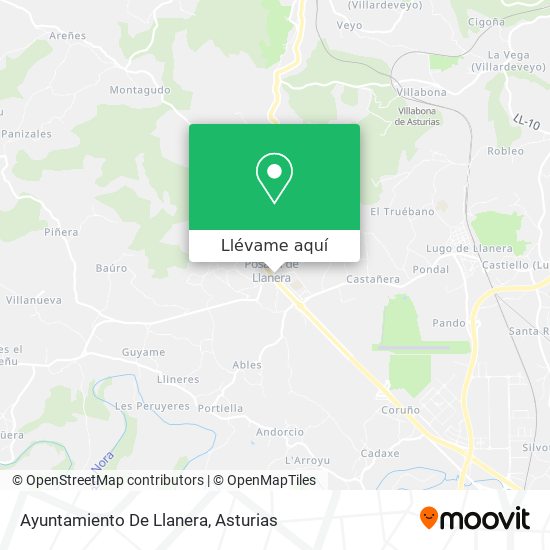 Mapa Ayuntamiento De Llanera