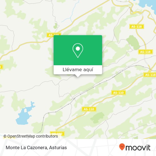 Mapa Monte La Cazonera