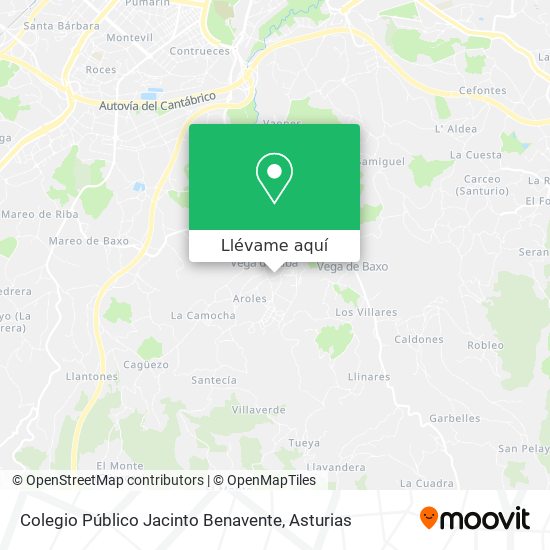 Mapa Colegio Público Jacinto Benavente