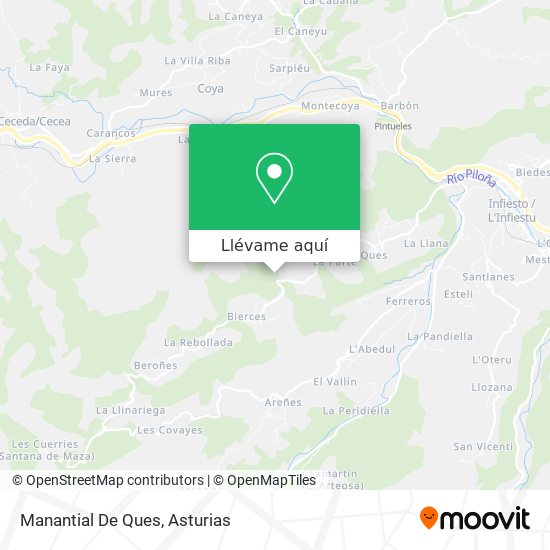 Mapa Manantial De Ques