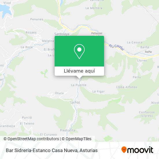 Mapa Bar Sidrería-Estanco Casa Nueva