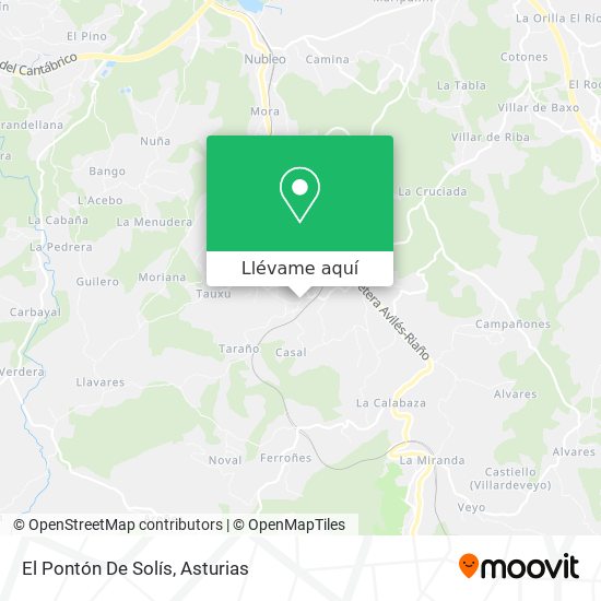 Mapa El Pontón De Solís