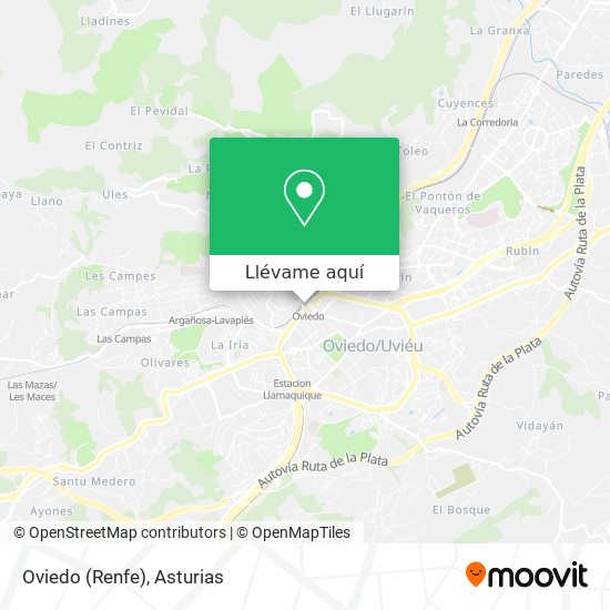 Mapa Oviedo (Renfe)