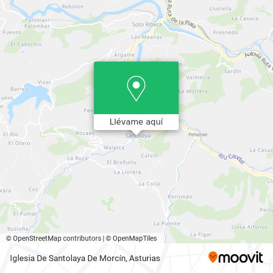 Mapa Iglesia De Santolaya De Morcín