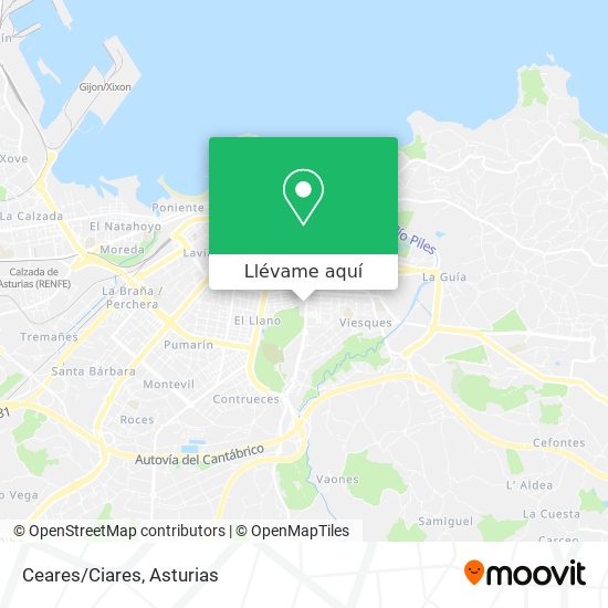 Mapa Ceares/Ciares