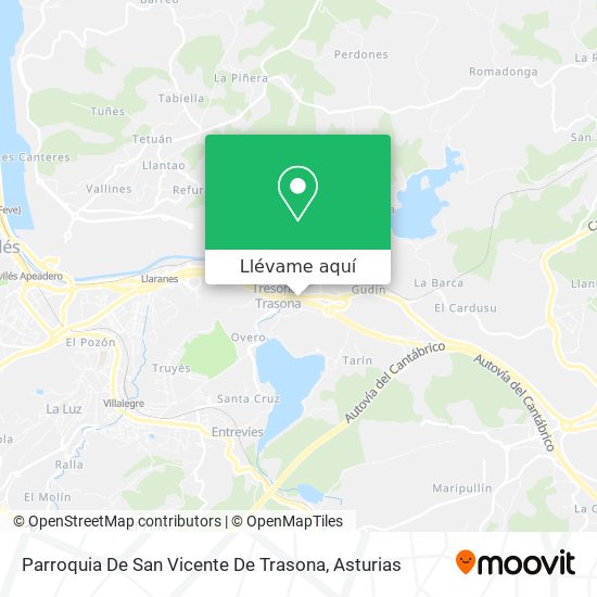 Mapa Parroquia De San Vicente De Trasona
