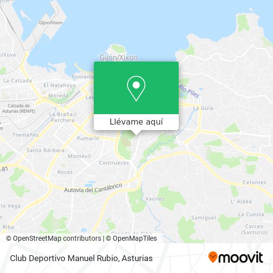 Mapa Club Deportivo Manuel Rubio