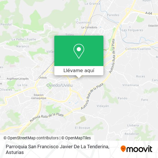 Mapa Parroquia San Francisco Javier De La Tenderina