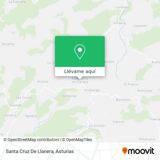 Mapa Santa Cruz De Llanera