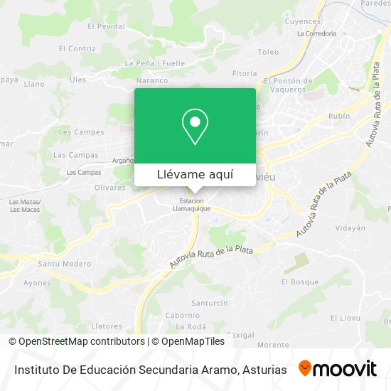 Mapa Instituto De Educación Secundaria Aramo