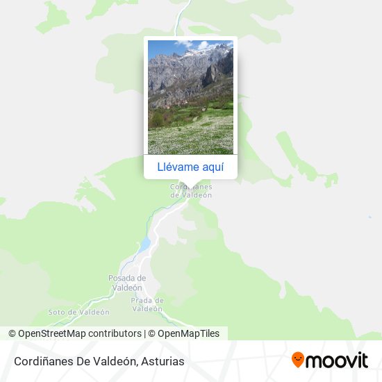 Mapa Cordiñanes De Valdeón