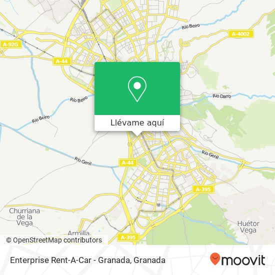 Mapa Enterprise Rent-A-Car - Granada