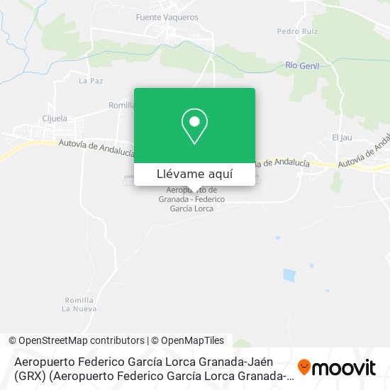 Mapa Aeropuerto Federico García Lorca Granada-Jaén (GRX) (Aeropuerto Federico García Lorca Granada-Jaén)